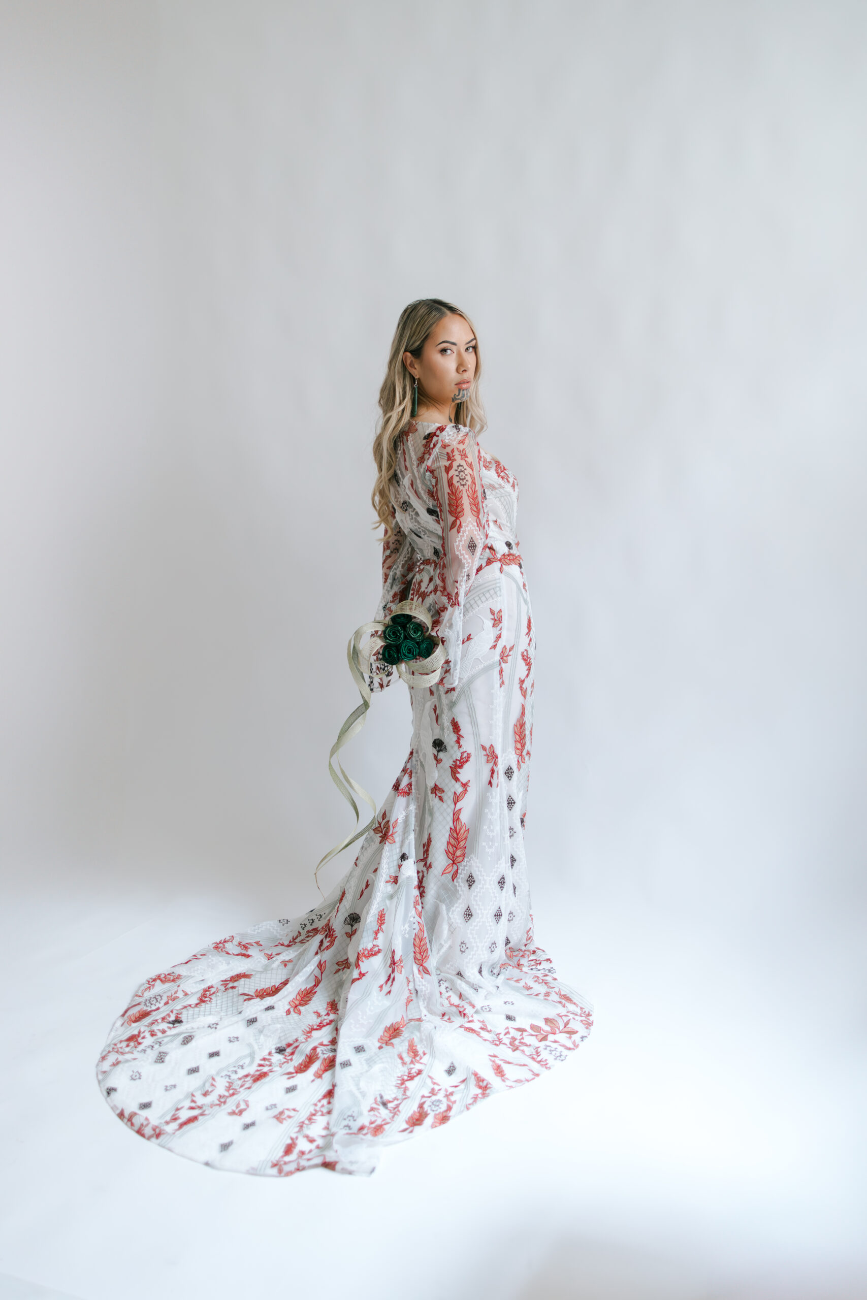 maori design wedding dress Mana Motuhake — A Māori Bridal Collection